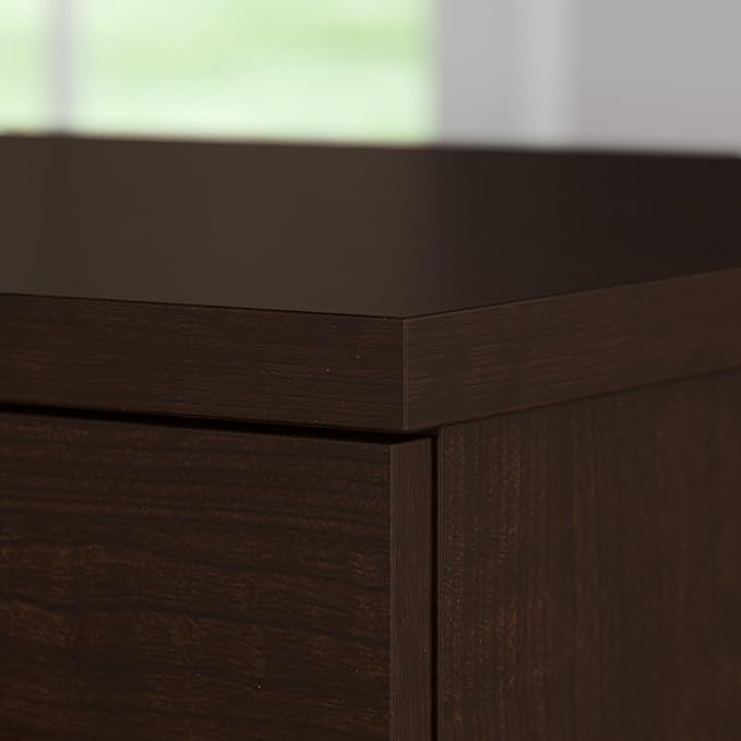 Bush Furniture Somerset 5 Shelf Bookcase in Mocha Cherry, Tall Bookshelf, Large Book Shelf for Living Room, Home Office, or Entryway