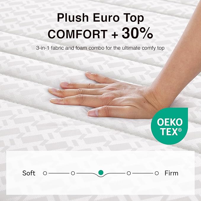 Novilla Full Size Mattress, 12 Inch Full Mattresses in a Box with Smarts™ Pocket Coil for Pressure Relief, Medium Firm Foam and Spring Hybrid Colchones with CertiPUR-US Certified