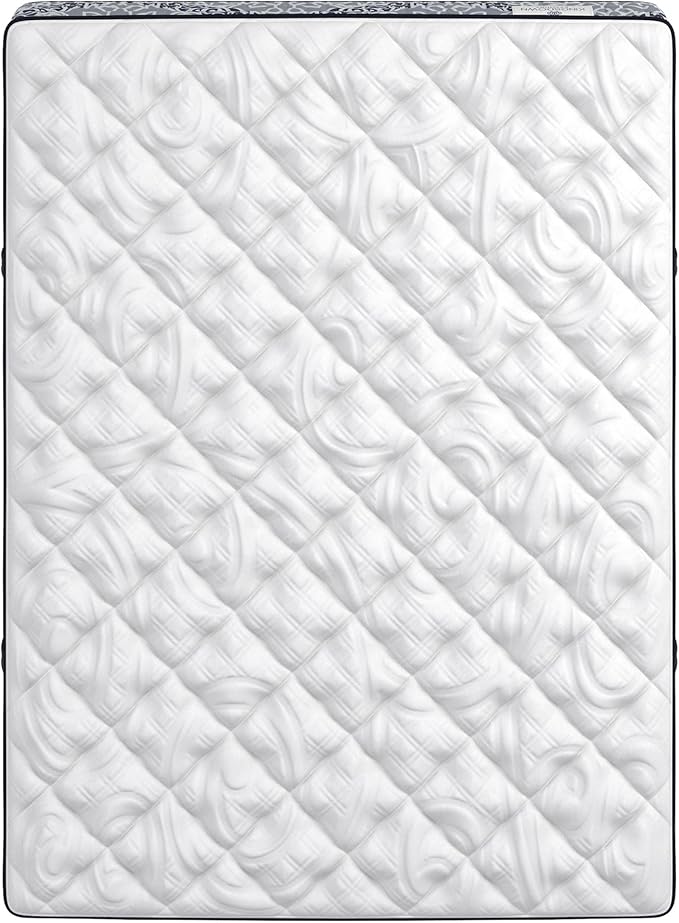 Kingsdown Firm Hybrid Mattress Twin Cooling Gel Memory Foam Layer Multi-Layered Motion Isolation Cool Sleep Quilted Top Luxury Mattresses, 13.5-Inch Passions Merridale