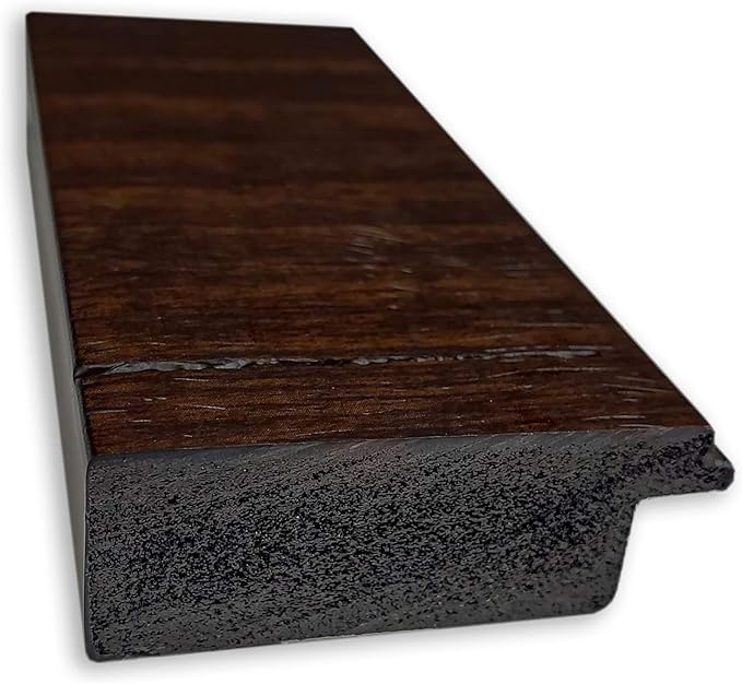 Amanti Art Brown Bathroom Mirror for Over Sink, 27x39 Wildwood Brown Narrow Rectangle Vanity Mirror, Large Country Rustic Frame, Hangs Horizonally and Vertically, Bathroom Wall Decor, Non-Beveled Edge