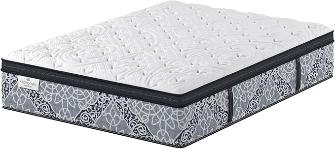 Kingsdown Cushion Firm Euro Pillow Top Hybrid Twin Mattress Cooling Gel Memory Foam Layer Multi-Layered Motion Isolation Cool Sleep Quilted Top Luxury Mattresses, 15-inch, Passions Engleson