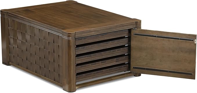 X12SI-0C8-04 - 14 Pieces Mid Century Dining Table Set contains an Extendable Rectangle Kitchen Table, 1 Coffee Table and 12 Dining Chairs, 39x120 Inch, Antique Walnut
