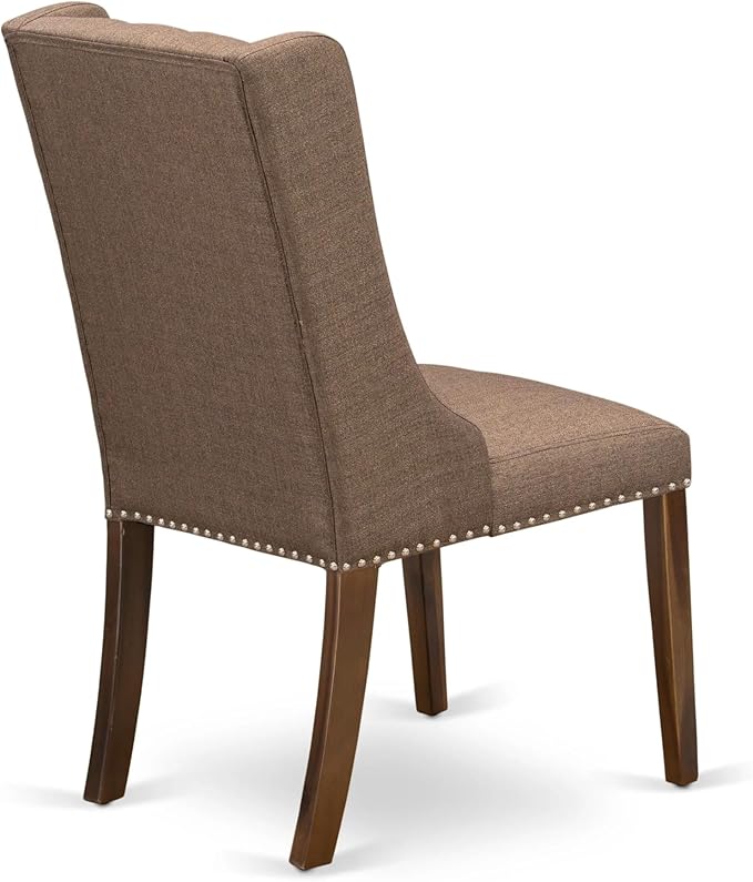 X12FO-008-18 - 13 Pieces Mid Century Dining Set includes an Extendable Rectangle Kitchen Table and 12 Dining Chairs, 39x120 Inch, Antique Walnut