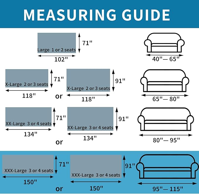 HAOMAIJIA Boho Sofa Covers Couch Covers for 3 Cushion Couch Sofa Pet Friendly Soft Thick Couch Cover for Dogs Washable Sectional Couch Covers L Shape Furniture Protector (Grey, 91"x150")
