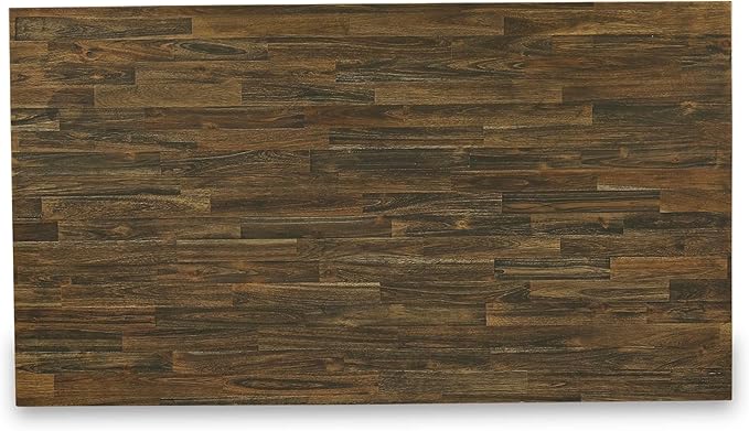 East West Furniture V777AB747-9 9 Piece Dining Room Table Set Includes a Rectangle Kitchen Table with V-Legs and 8 Light Sable Linen Fabric Parsons Dining Chairs, 40x72 Inch, Multi-Color