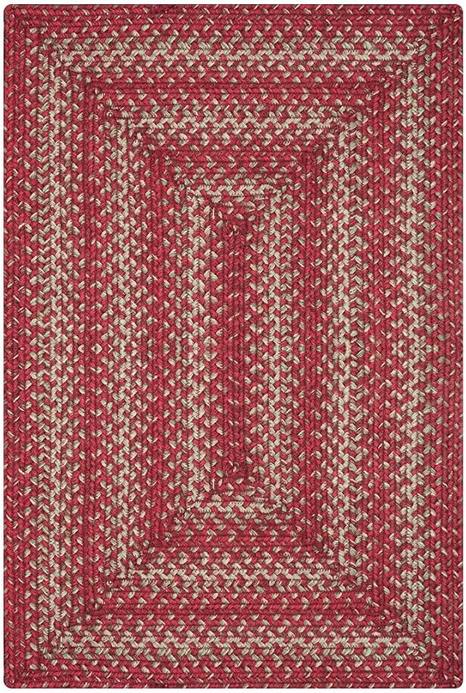 Homespice 22x72 Red Runner Braided Rug. Apple Pie Red Jute Rug. Uses- Entryway, Kitchen Rugs, Bathroom Rugs, Hallways Runner Rug. Reversible, Rustic, Country, Primitive, Farmhouse Decor