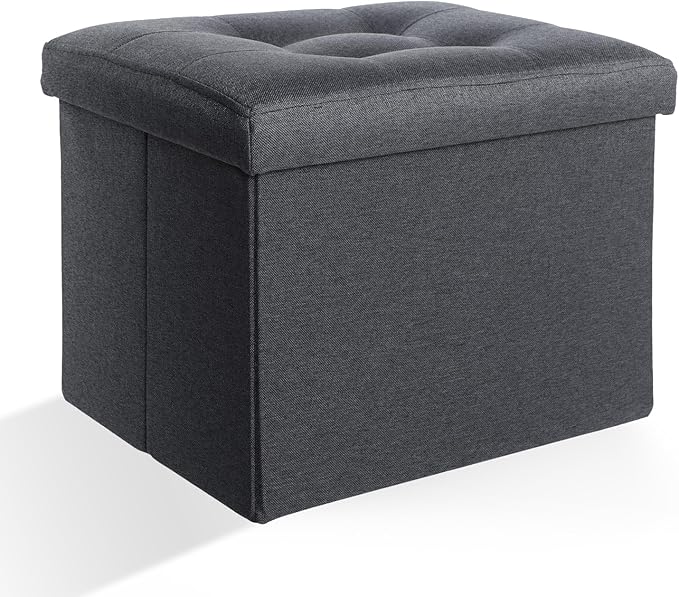 Ottoman Storage Ottoman Foot Rest Stool Foldable Bench with Storage Student Dormitory Bedroom and Entryway 17 X 13 X 13