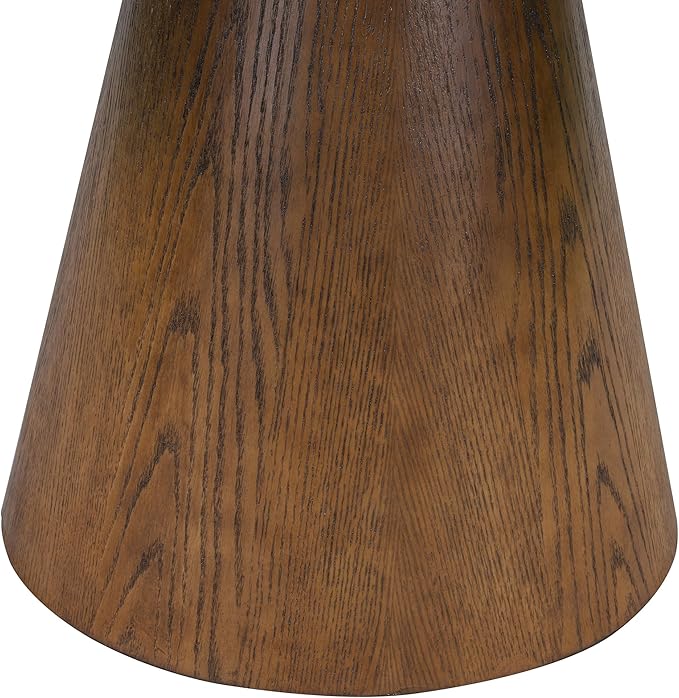 ERYE Contemporary Wooden Round Dining Table, More Decorative Rubber Wood Diningtable for Living Space