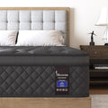 Hybrid Mattress, Medium Mattress Euro Top for Back & Lumbar Support, 100 Night Trial, Individual Pocket Spring Bed for Motion Isolation & Pressure Relief (14 Inch, Queen)