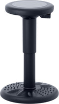 ActiveChairs Adjustable Wobble Stool, Flexible Classroom Seating, Improves Focus, Posture and Helps ADHD/ADD, Sensory Chair, Active Fidget Chairs Adjusts from 16.65" to 23.75" Ages 13-18 Black