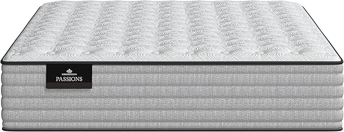 Kingsdown Passions Aspiration 14" Firm Hybrid Mattress, California King, Tan