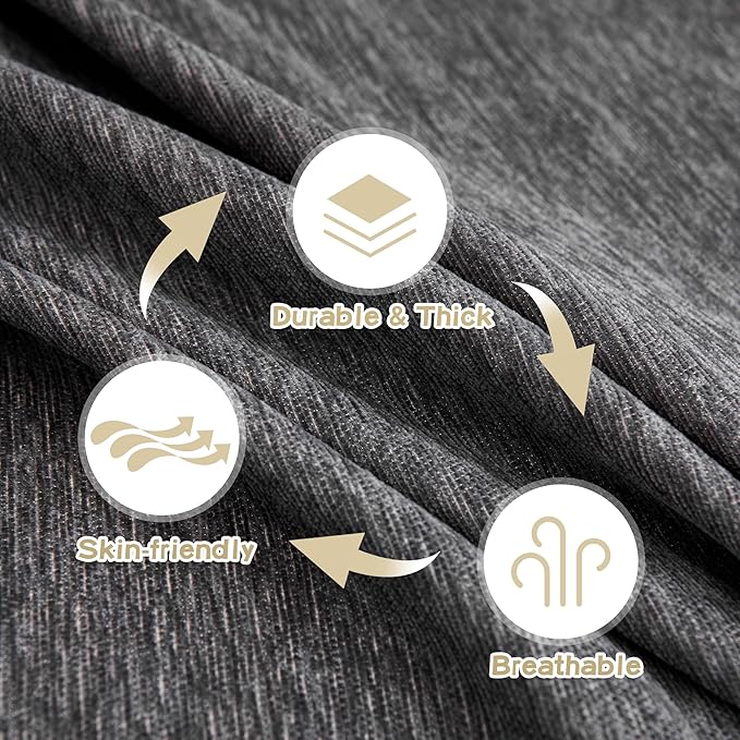 MYSKY HOME Chair Couch Covers Sectional Couch Covers for Pet Sofa Covers, Non Slip Soft Couch Sofa Cover, Washable Furniture Protector Sofa Slipcover with Tassel Throws, 71"x91", Dark Grey