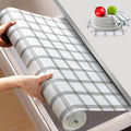 Beautysaid Shelf and Drawer Liner for Kitchen Cabinet, Non Adhesive Non Slip Shelf Paper Waterproof Washable Thickened for Dresser Pantry Shelve Bathroom Protector Liner(Plaid,23.6 in x 20 FT)