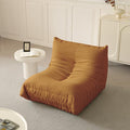 Luxury Sofa Couch Chair, Lazy Floor Seating, Fireside Bean Bag Chair, Ergonomic Tatami Sofa Lounger for Living Room, Bedroom, Office, Single Seat, Brown