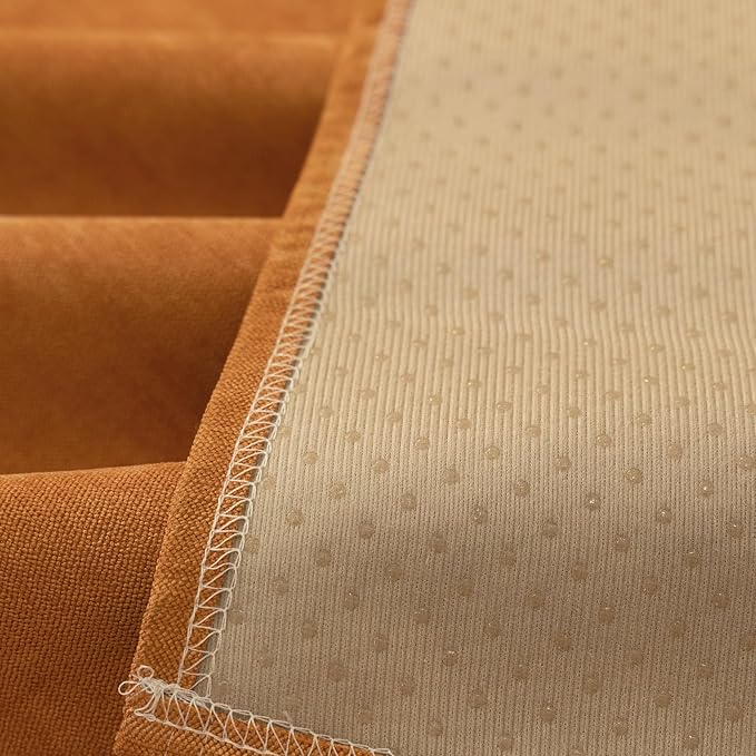 STACYPIK Waterproof Orange Couch Cover for Dogs, Washable Sofa Cover for 2 Cushion Couch, Anti-Cat Scratch Furniture Protector, Anti-Slip Pet Couch Protector,Tear Resistant Futon Cover-71X90IN