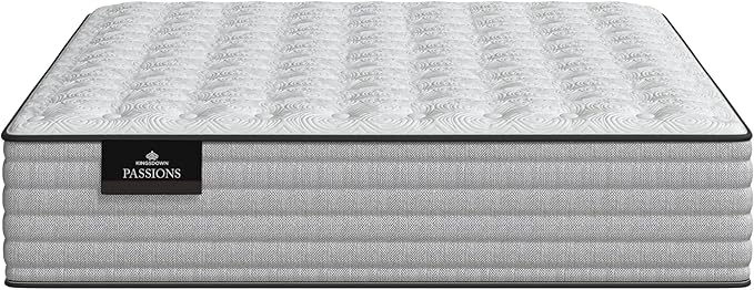 Kingsdown Passions Aspiration 14" Firm Hybrid Mattress, Twin XL,Tan