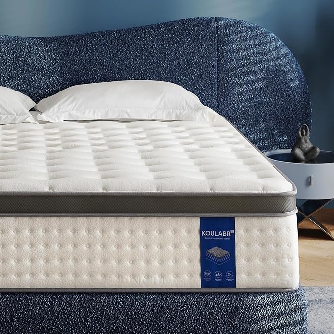 Twin Mattress,10 Inch Twin Size Mattresses in a Box,Memory Foam Hybrid Mattress , Individual Pocket Spring for Motion Isolation &Zoned Support & Pressure Relief,Medium Firm (Twin, 10, 0.0, Inches)
