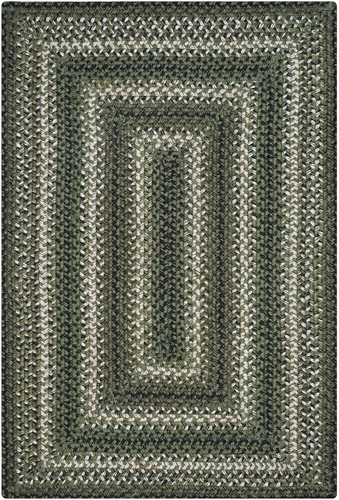 Homespice Pinecone Jute Braided Rug 20x30 – Country Style Braided Kitchen Rugs for Country Decor