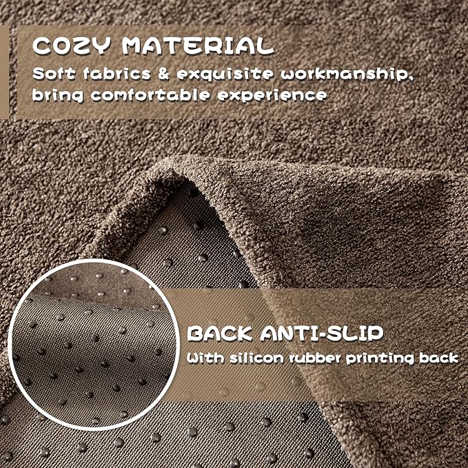 MYSKY HOME Couch Cover Sofa Covers for 1 Cushion Couch Dog Couch Cover Protector for Sectional Sofa Covers Couch Protector Modern Sofa Towel with Tassel for Living Room, 71" x 91", Dark Brown