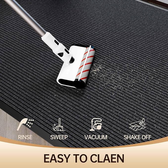 Amyracel Front Door Mat Indoor Outdoor Entrance, 24'' x 72'' All-Season Waterproof Heavy Duty Doormat for Outside Entry, Stain and Fade Resistant, Low Profile, Easy Clean Patio Entryway Mat