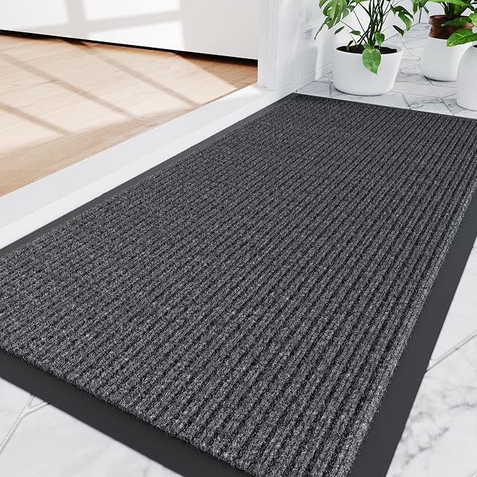 Amyracel Front Door Mat Indoor Outdoor Entrance, 36'' x 120'' All-Season Waterproof Heavy Duty Doormat for Outside Entry, Stain and Fade Resistant, Low Profile, Easy Clean Patio Entryway Mat