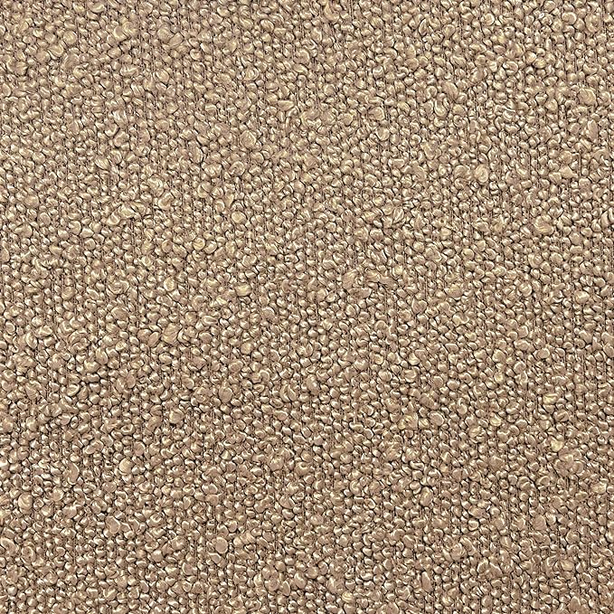 HomePop Modern Metal Bench|Bench for Living Room & Bedroom | Decorative Home Furniture - Brown Boucle