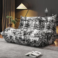 Bean Bag Chairs for Adults, Memory Foam Couch Loveseat Sofa Chair, Soft Teddy Material Cozy Comfy Reading Nook Chairs, Floor Chair for Living Room Bedroom Office