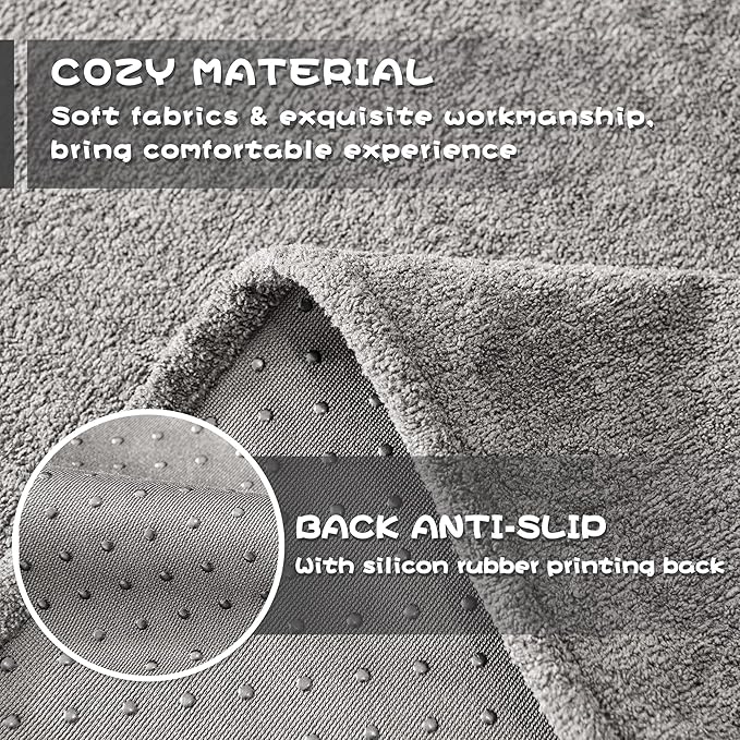MYSKY HOME Sectional Couch, Covers Couch Cover 3 Cushion Sofa, Couch Covers for Sofa, Dog Couch Protector, L Shape Cover Sofa Slipcovers Washable Furniture Covers for Pets, 71" x 134", Grey