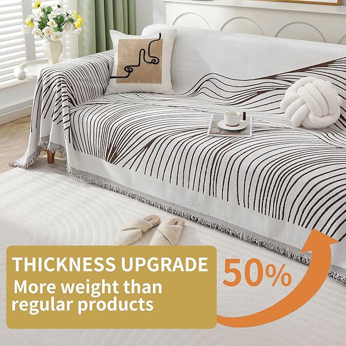 Non Slip Sofa Covers Couch Covers for 2 Cushion Couch Sofa Pet Friendly Washable Couch Covers for Sofa, Soft Thick Sectional Couch Covers L Shape Furniture Protector for Kids, Dogs 71" X102"