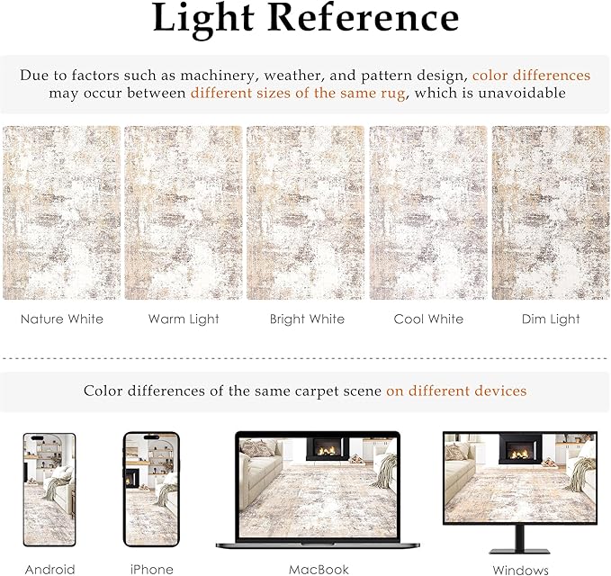 4x5 Washable Area Rug Beige Grey Neutral Abstract Entryway Kitchen Non Slip Low Pile Throw Rug Living Room Bedroom Indoor Doormat Soft Carpet for Entrance Bathroom Office