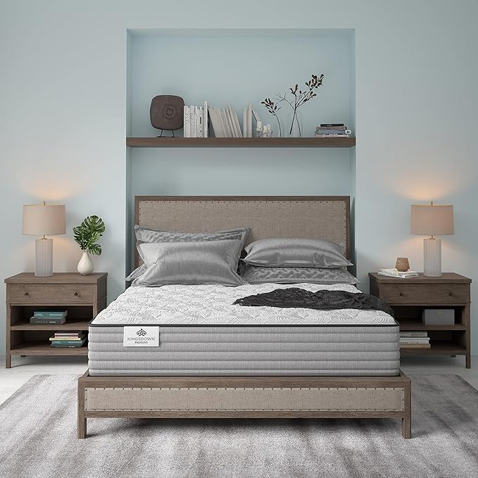 Kingsdown Passions Aspiration 14" Plush Hybrid Mattress, Twin XL,Tan