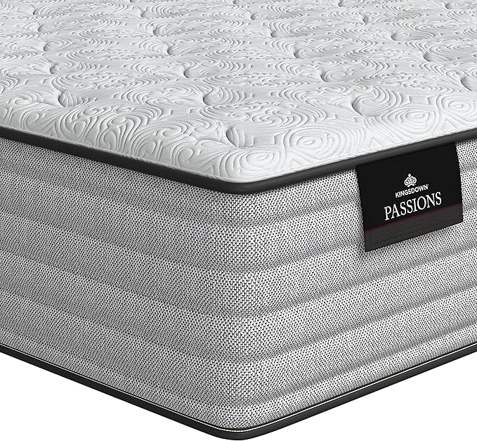 Kingsdown Passions Aspiration 14" Plush Hybrid Mattress, Full, Tan