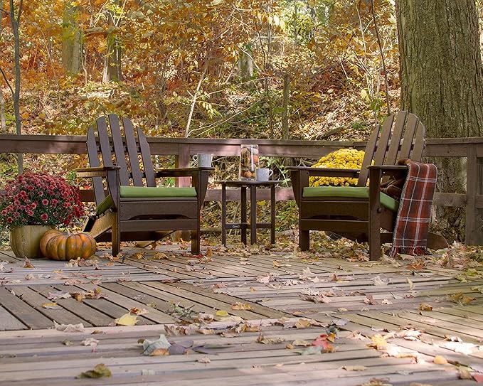 POLYWOOD AD5030MA Classic Folding Adirondack Chair, 35.00" x 29" x 35.00", Mahogany
